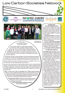 Front page of the Newsletter #1, July 2009